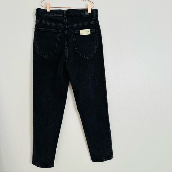 New Current/Elliott pleated high rise gravity black denim jeans - Picture 13 of 16